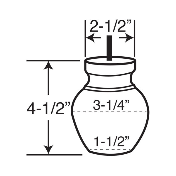 Architectural Products by Outwater L.L.C. 41/2 in x 31/4 Solid
